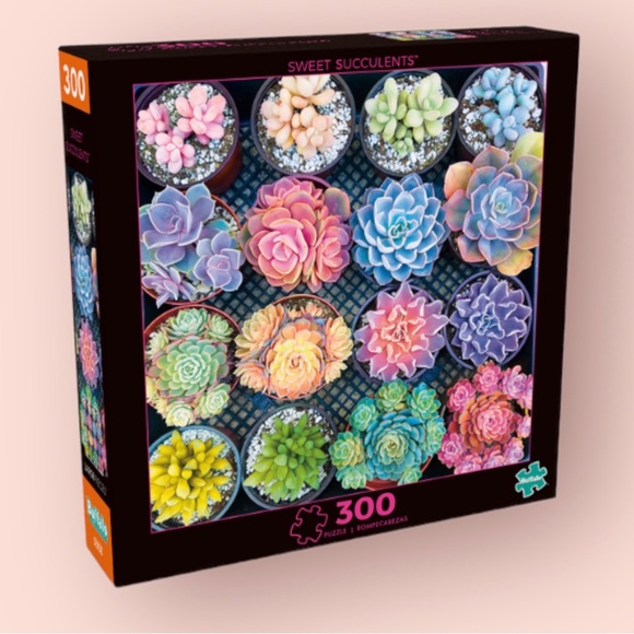 Sweet Succulents 300 Large Piece Puzzle - Picture 1 of 4